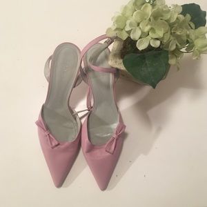 ✨BCBG✨ Pink Pointed Toe Ankle Strap Shoes  (8)